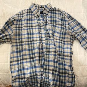 Blue Plaid Button Up
